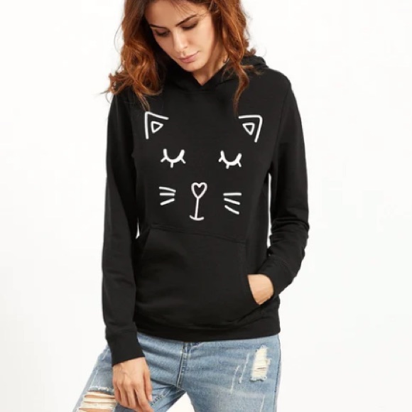 Cat ears hoodie pullover sweater - Picture 1 of 15